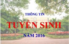 Phương án tuyển sinh đại học chính quy năm 2016 - Trường Đại học Khoa học Tự nhiên